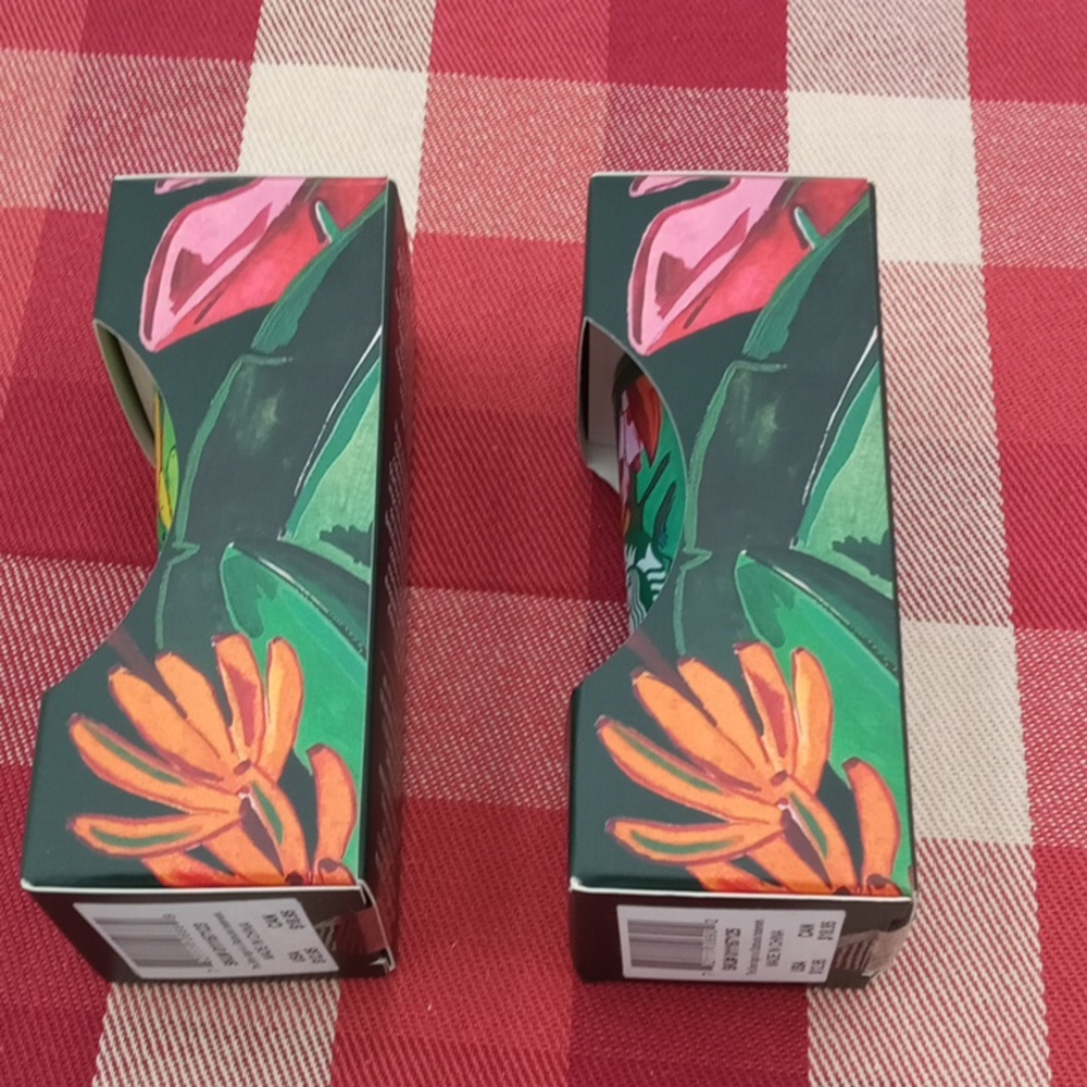 2 Starbucks Farm Rio Cold Cup Keychain New In Box - Picture 3 of 7